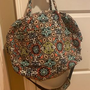 Vera Bradley overnight bag.